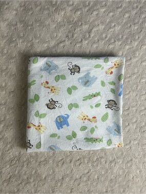 Child of Mine by Carter's Safari Animals Baby Receiving Blanket Monkey Elephant